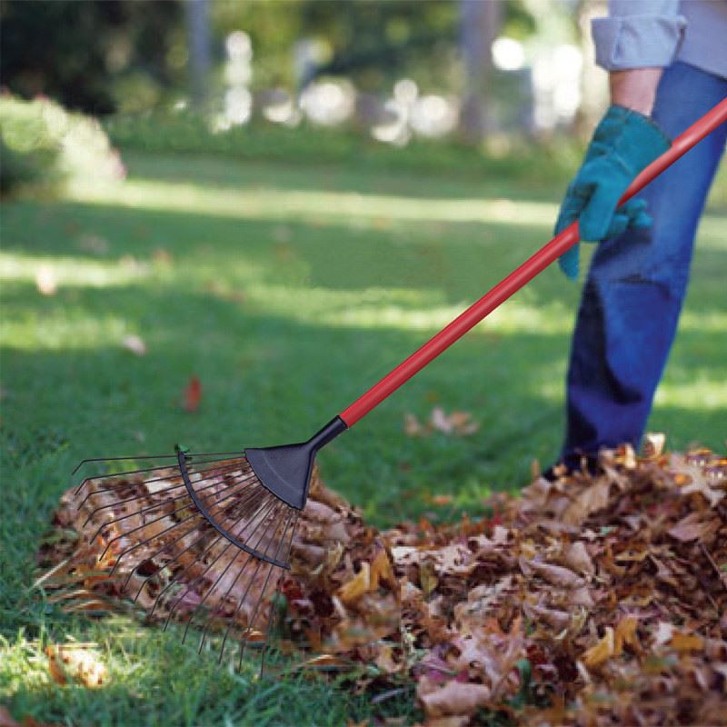 product-1-1 Metal garden lawn rake operation